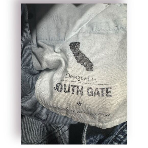 Adriano Goldschmied jeans mens protege 34 Blue Denim Button Factory Distress‎ - Picture 6 of 9